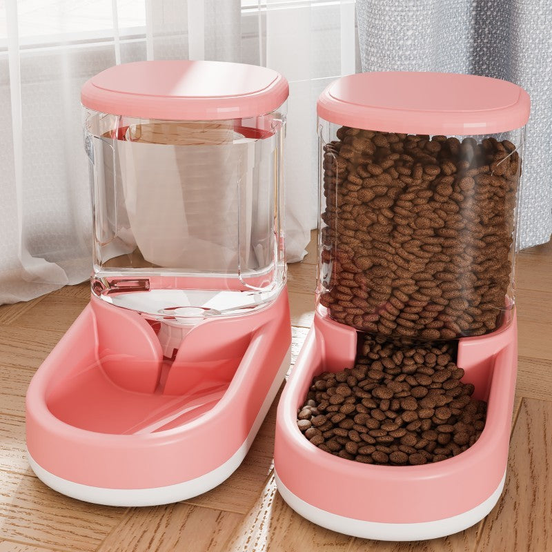 2 in 1 pet feeder and water dispenser for dogs and cats.