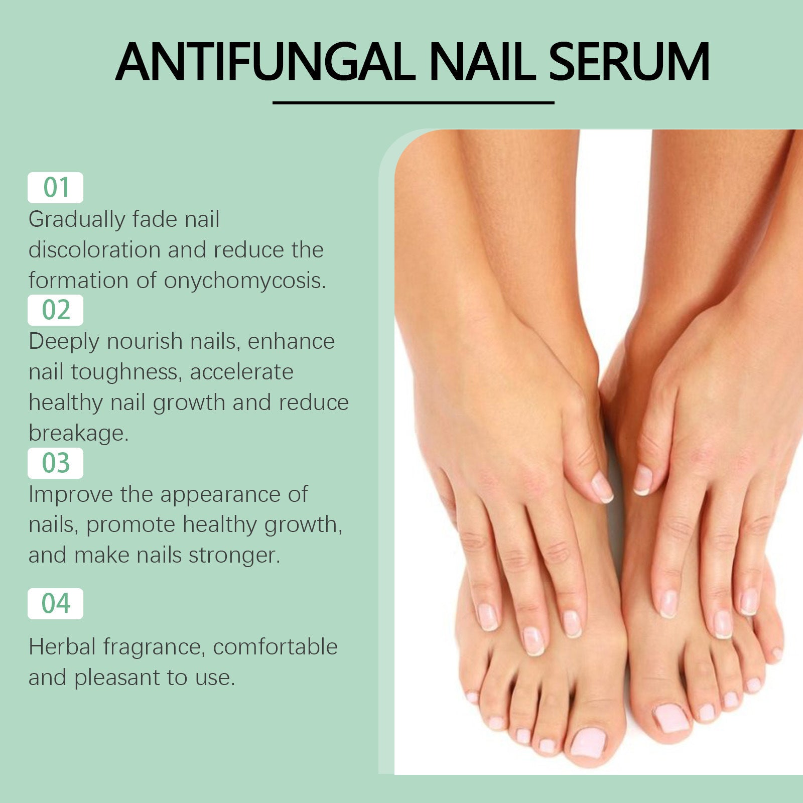 Antifungal Nail Serum for Damaged Nails Repair and Care