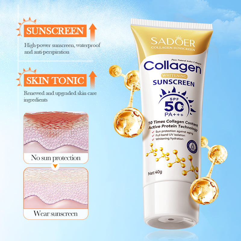 SADOER Collagen SPF50 Anti-Aging  Sunscreen Cream 40g