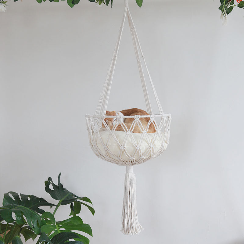 Cat Hammock Hand Woven Hanging Cat Bed