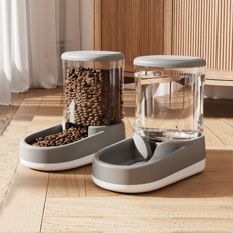 2 in 1 pet feeder and water dispenser for dogs and cats.