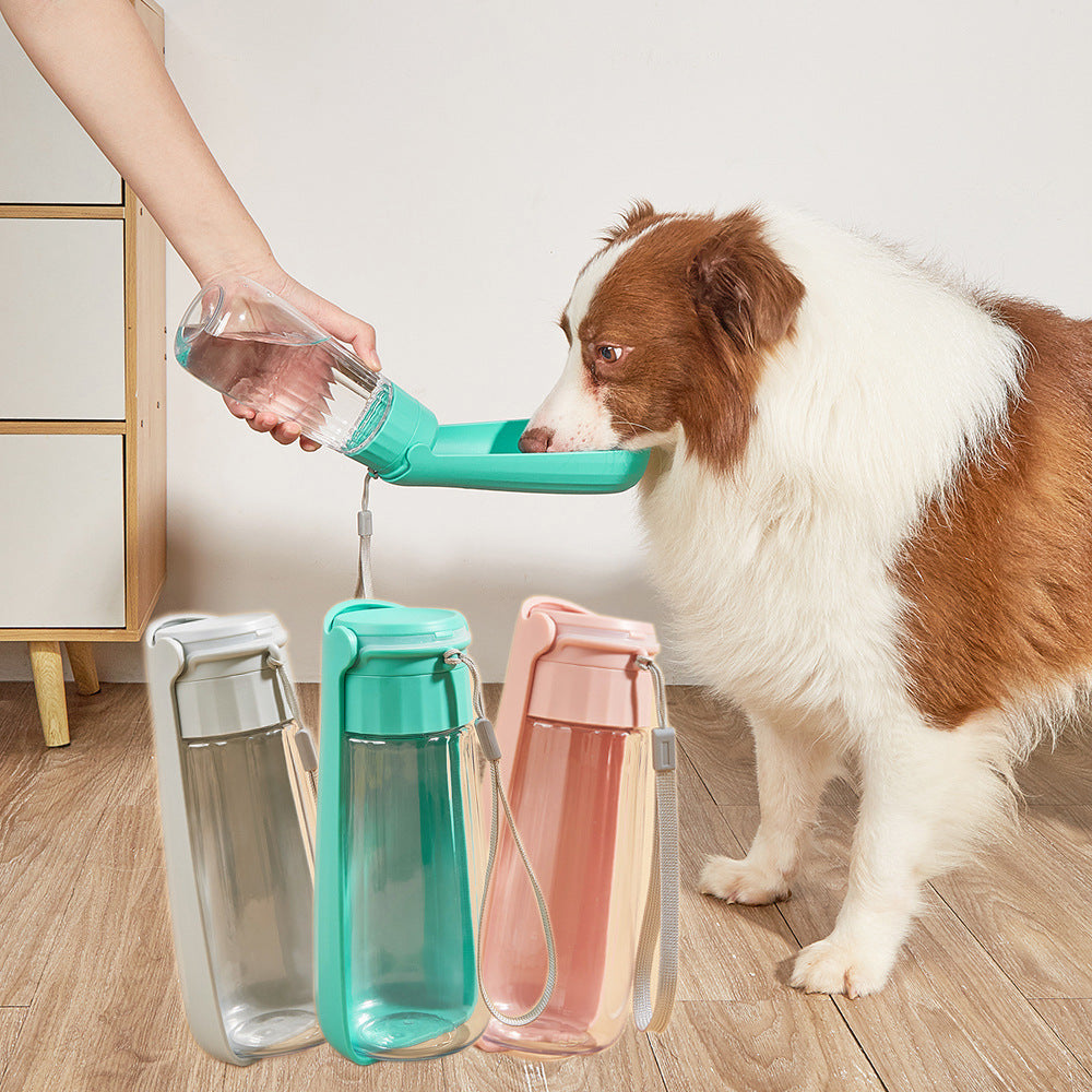 Portable Dog Water Bottle with Bowl for Travel and Walking